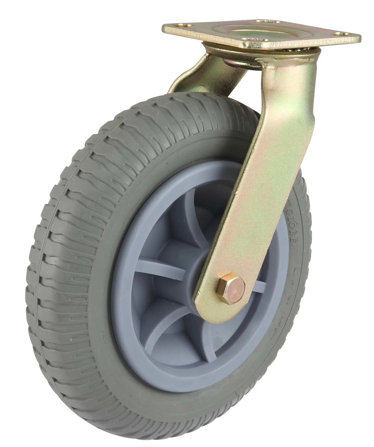 Heavy Duty Swivel Gray Foam 8inch Rubber Wheel Caster2 Buyers