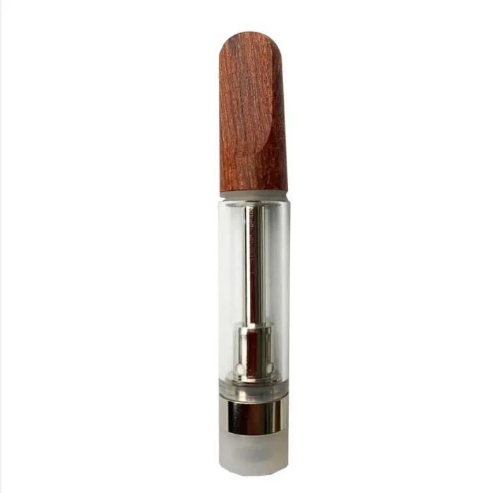 Dabwoods Vape Atomizers Wood Tips Cartridges 7 Strains 0.8ml 1.0ml Empty Thick Oil Vaporizer Glass Tank 510 Thread Ceramic Coil Carts