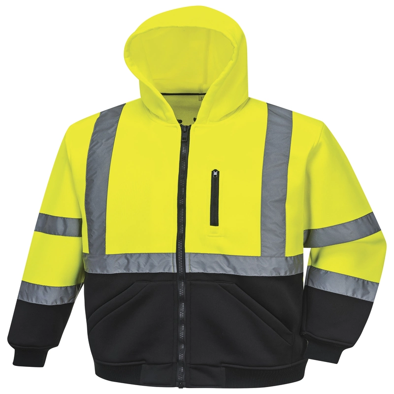 Veste de sécurité résistante printemps automne coupe-vent haute visibilité extérieure réflective Vêtements de travail