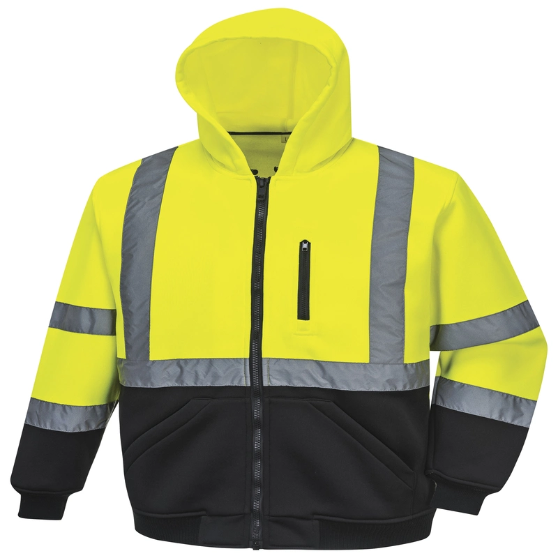 Chaqueta de seguridad resistente de primavera otoño resistente al viento de alta visibilidad reflectante para exteriores Ropa de trabajo