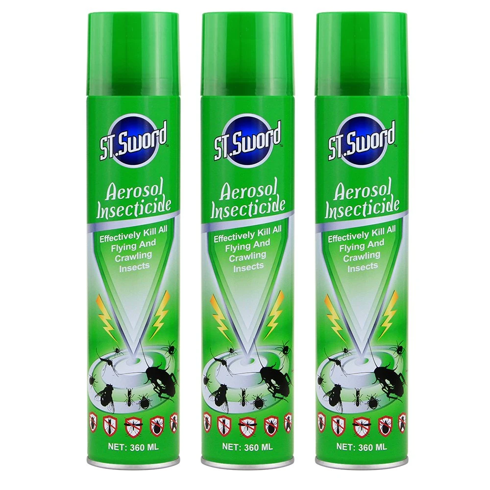 Asesino de insectos rastreros multiuso en aerosol 300ml Spray insecticida Mosquito Killer