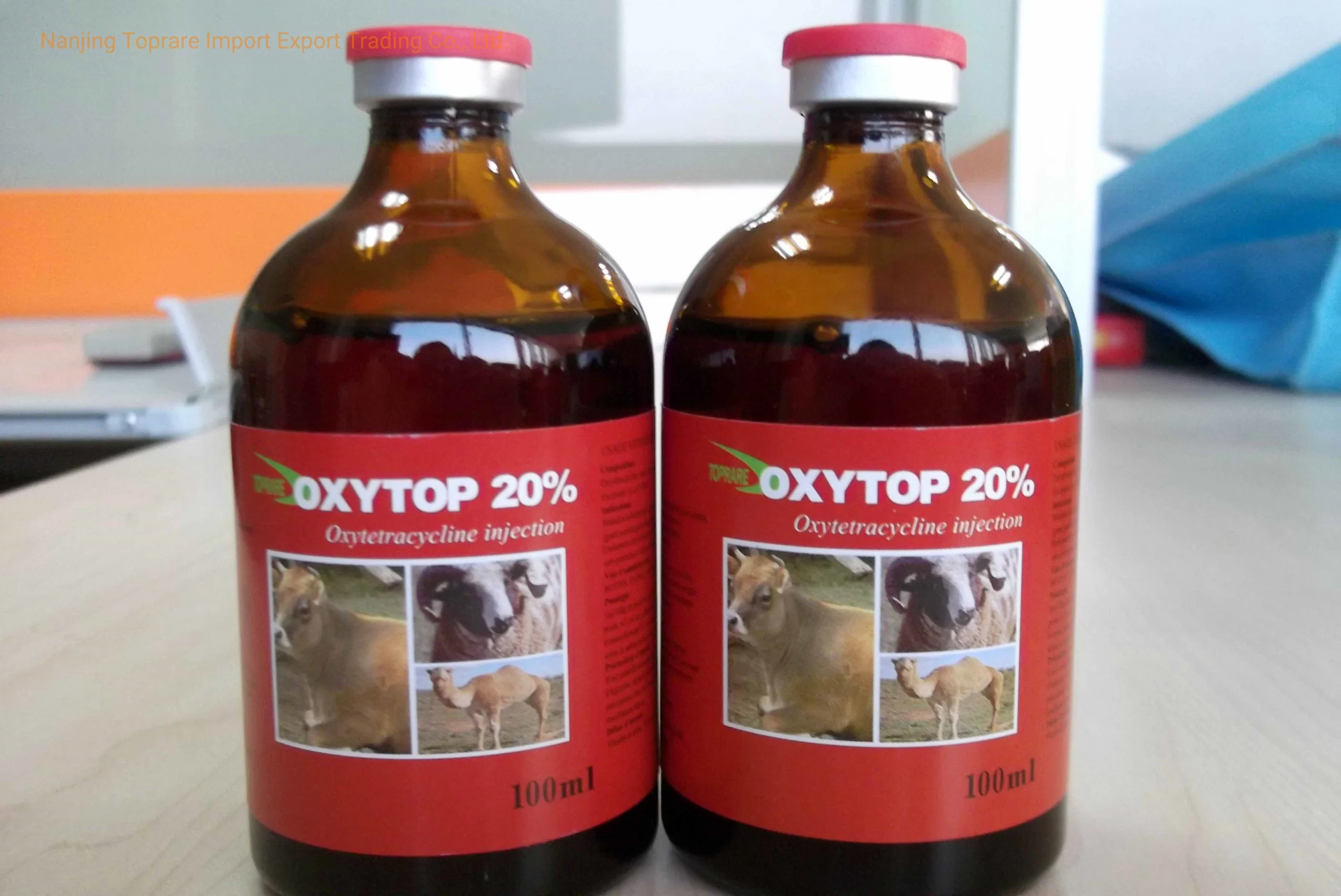 Ветеринарные препараты 10%-ного введения окситетрациклина (50 мл/100 мл) при инъекции ивермектина Инъекции Клорсульона