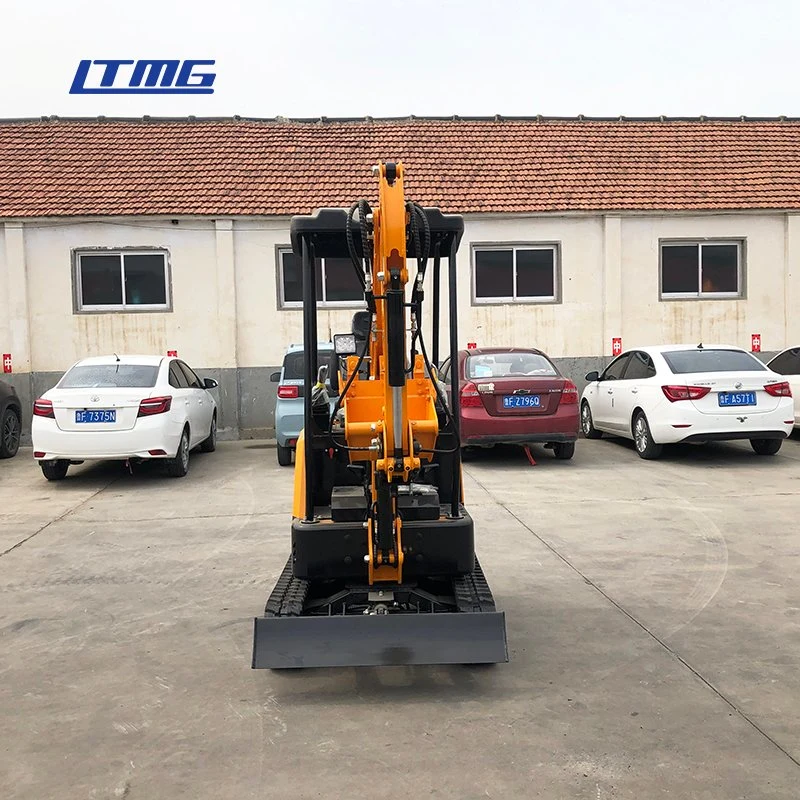 1.5T 1.7T Ltmg 1.8T 2t mini excavadora sobre orugas con pluma de giro y extensión de la vía