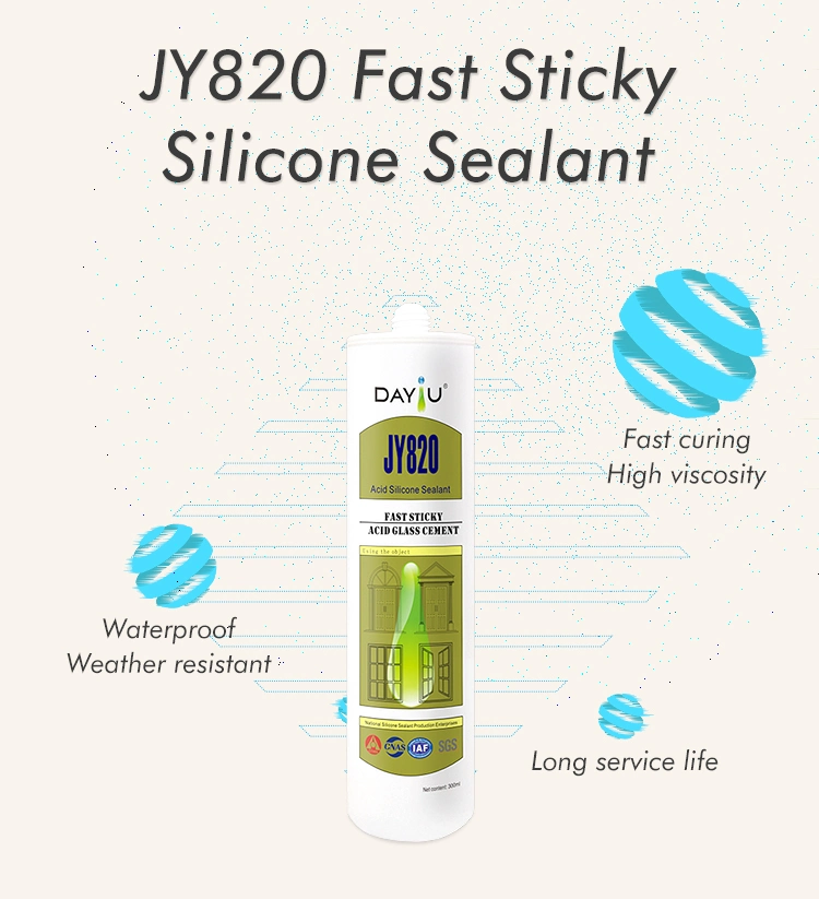 OEM Support Acetic Weather Resistance Rubber Silicone Sealant Adhesive