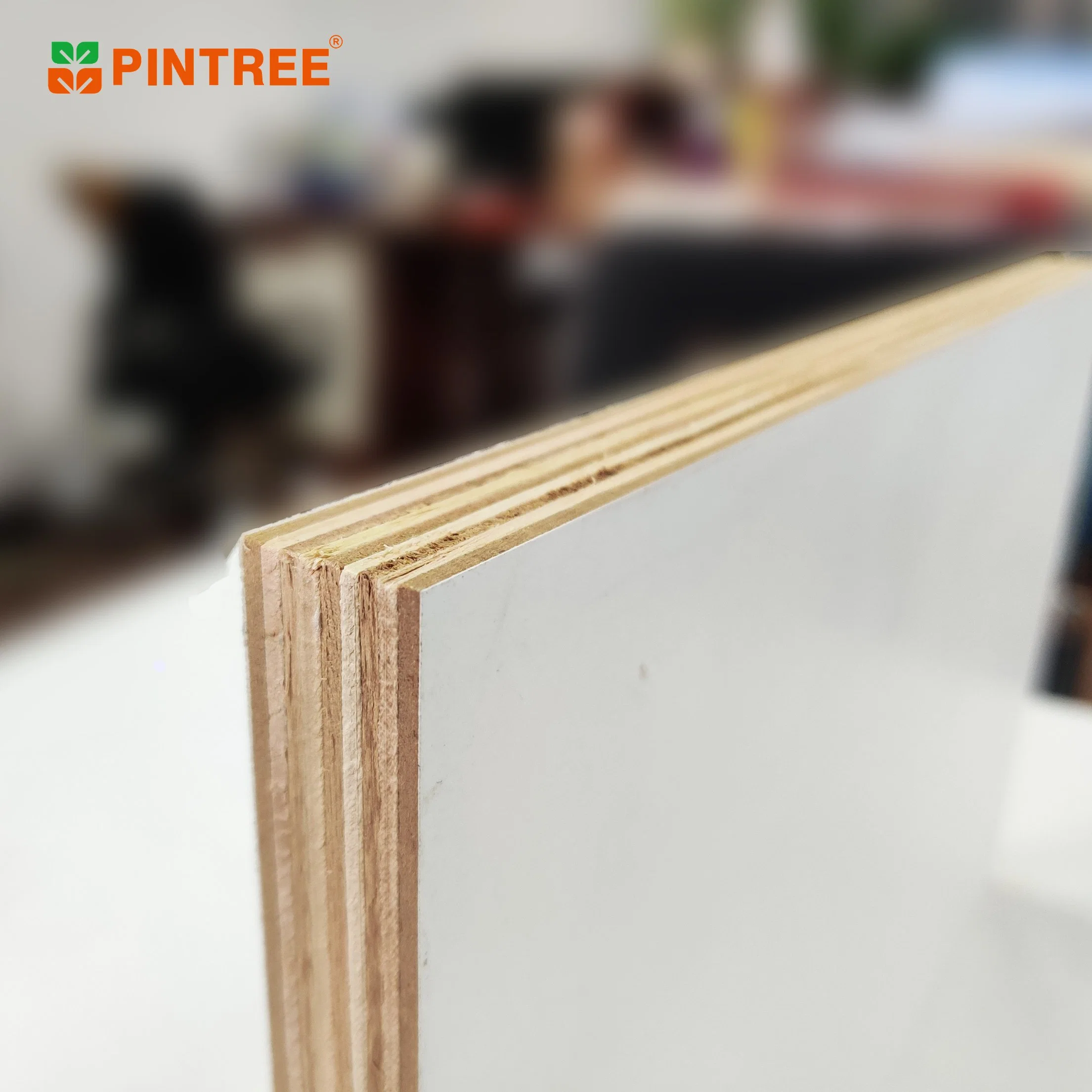 E1 Grade Laminate MDF Melamine Board and Melamine Plywood 18mm for Furniture and Decoration