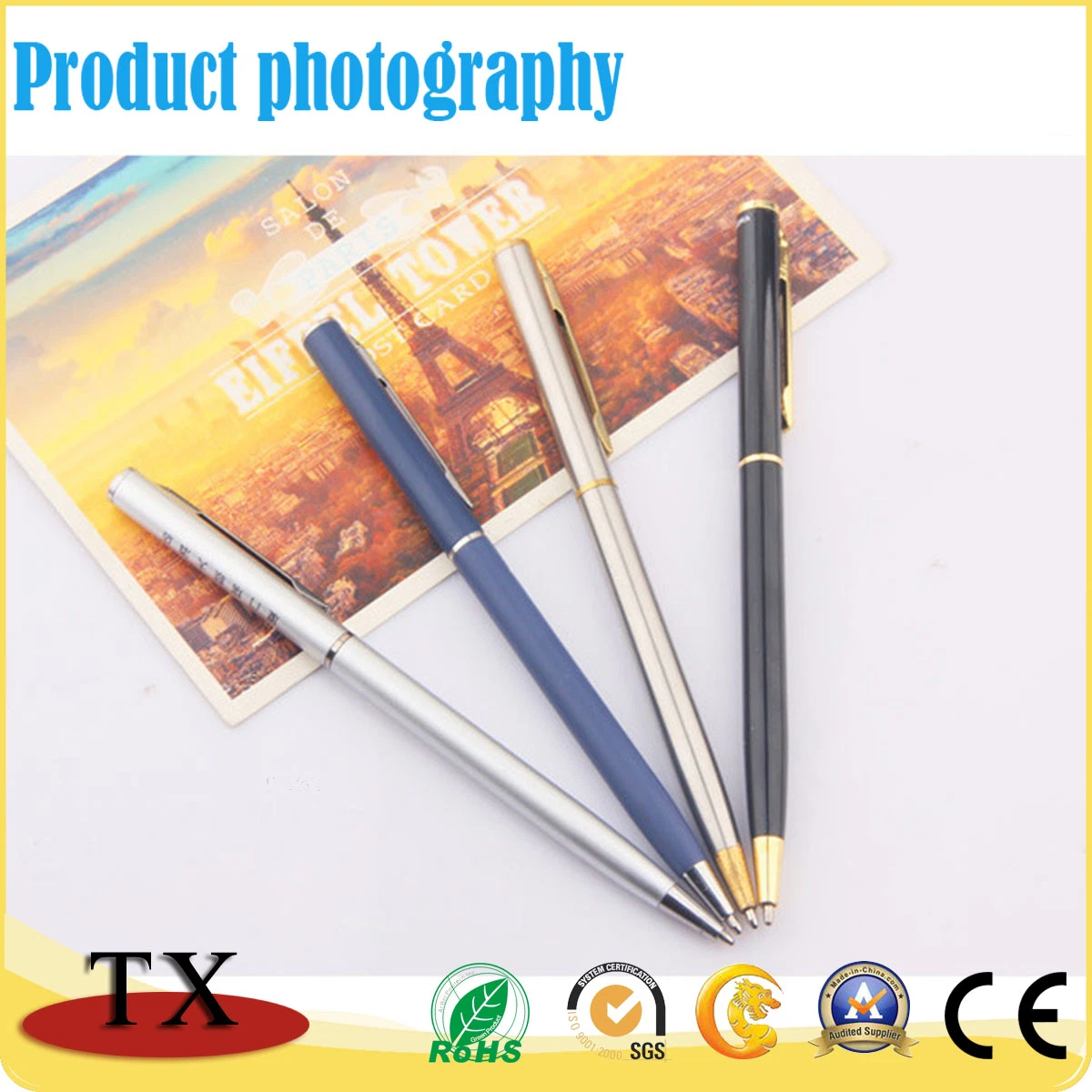 Custom Logo Printing Craft Gift Office Supplies Metal Ballpoint Pen