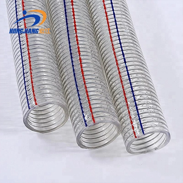 Spiral Stainless Steel Wire Reinforced PVC Vacuum Hose