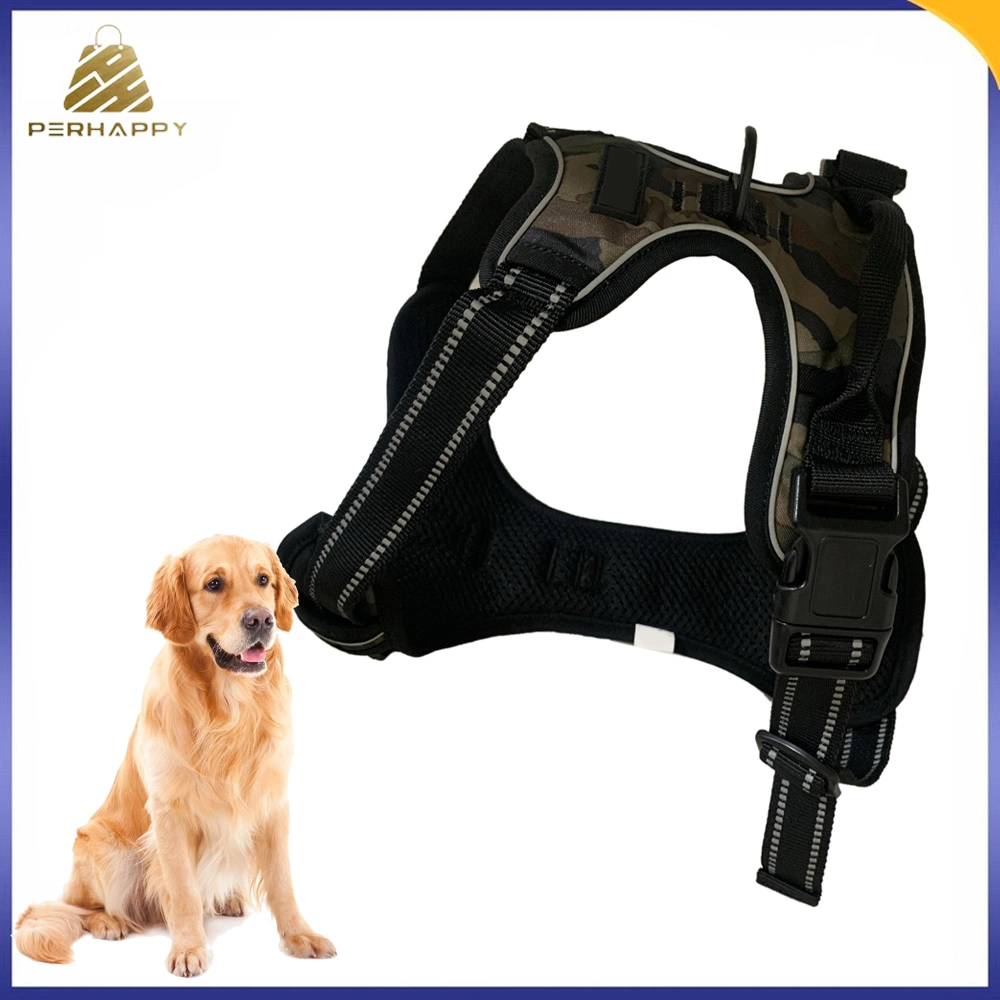 La formation de chien de faisceau de Pet No-Pull Collier avec 3 anneaux laisse de côté pour le placement, Soft-Padded gilet réglable