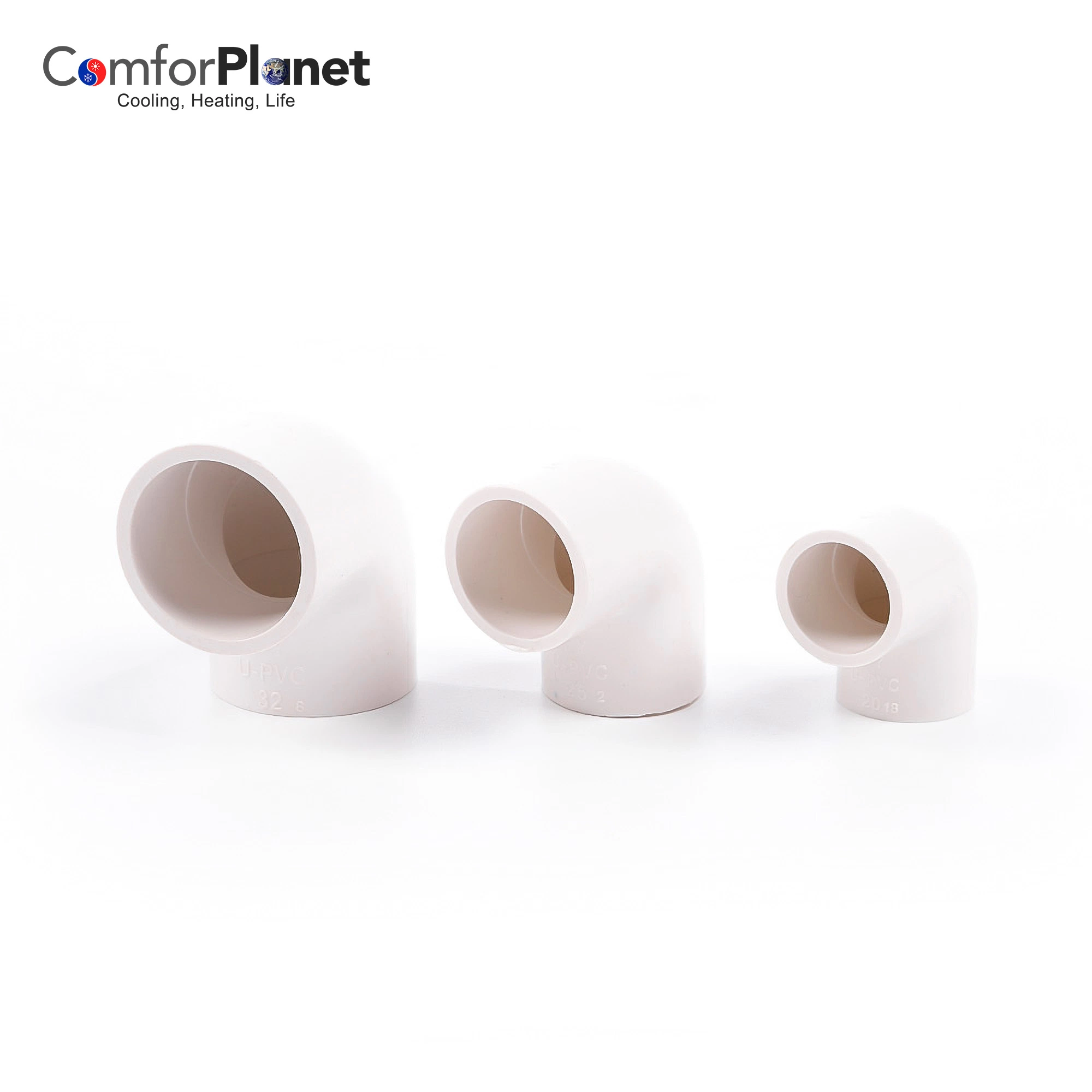 Rigid Drain Pipe Accessories 90 Degree Elbow for Connecting PVC Rigid Ducts