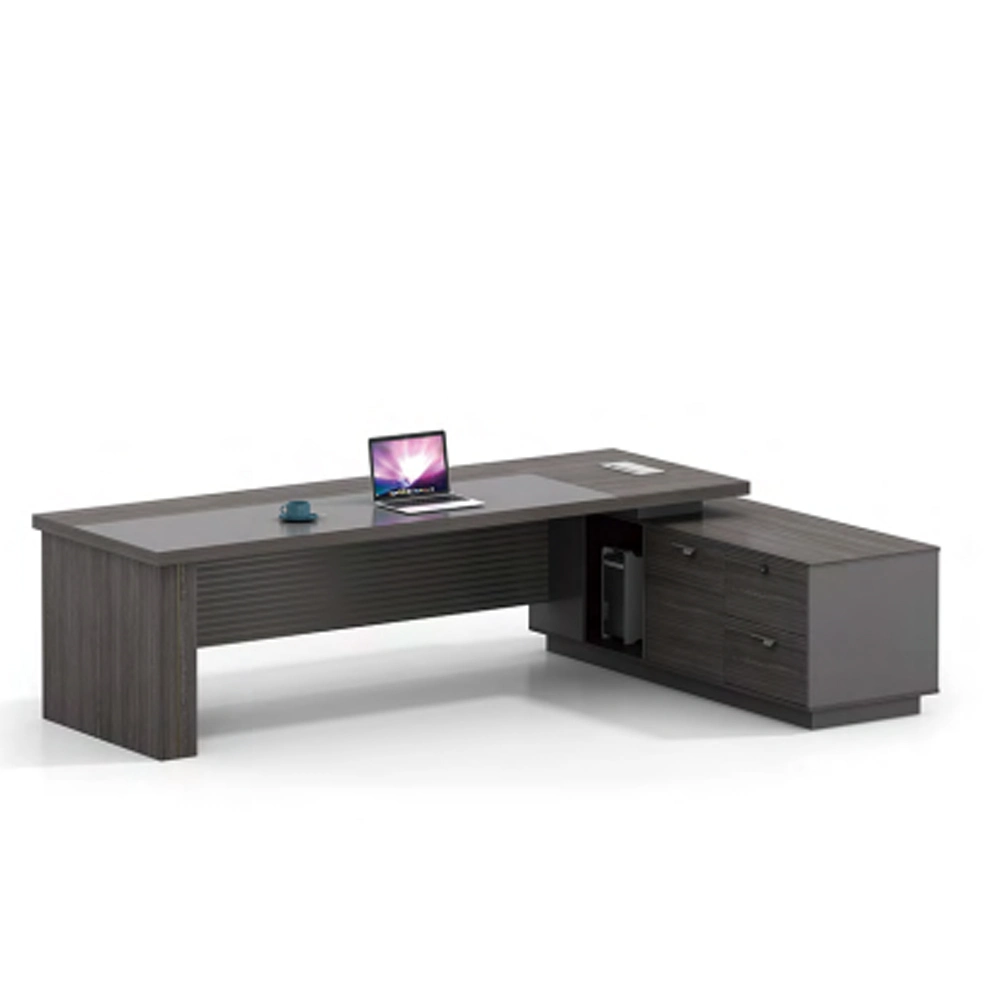 Modern Workstation CEO Boss L Form Wooden Office Furniture Manager Executive Computer Desk Customized Office Space Executive Staff Computer Desk