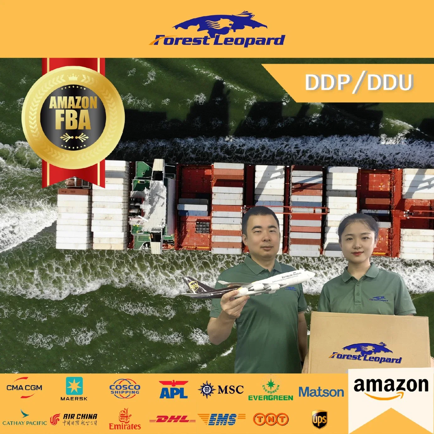 Forestleopard Китай Au Europe США Канада DDP Air Sea Агент по доставке груз Quanzhou Yiwu Guangzhou Shipper Logistics