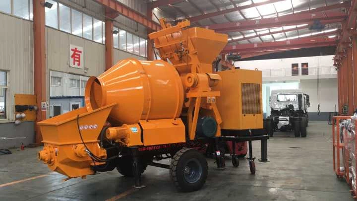 40 M3/Hour Concrete Pump with 450L Mixer Work with Diesel Generator