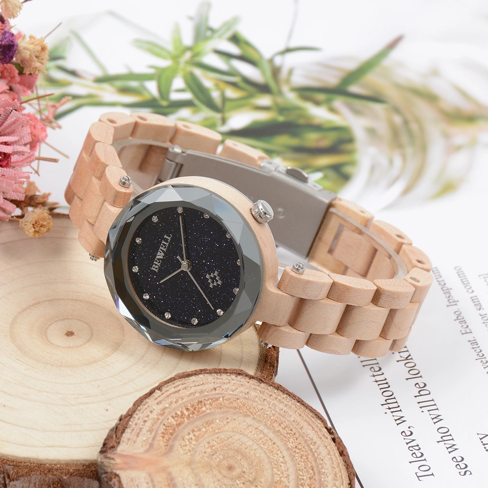 Bewell Handcrafted Wood Original Watches with Band Custom Logo Bamboo Wood Watch