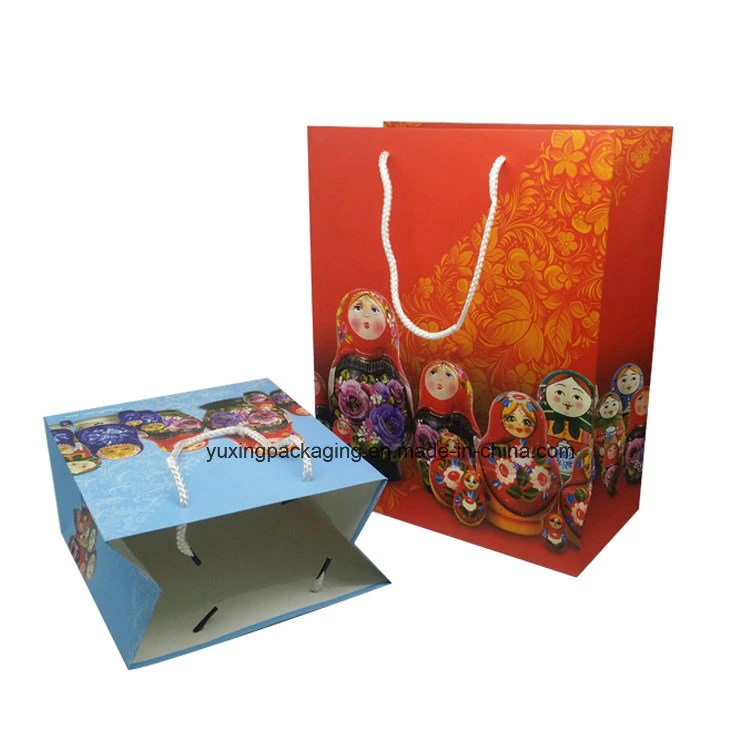 Recyclable Hot Stamping Hard Paper Bag for Birthday Gift