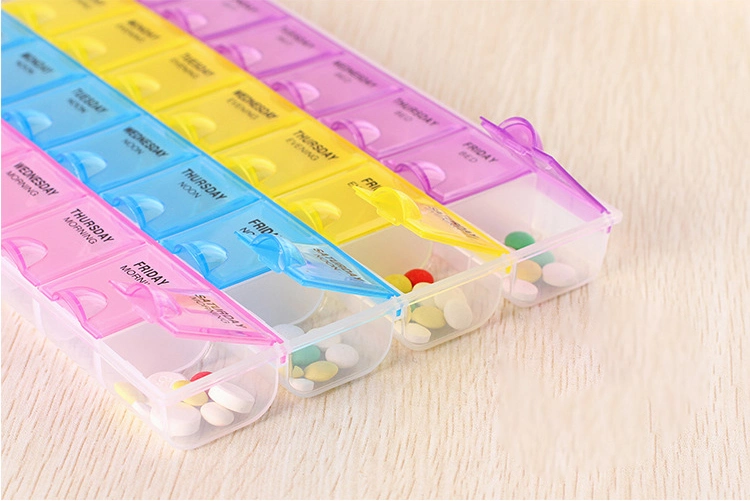 Custom Portable Travel Eco-Friendly Medical Plastic Pill Box