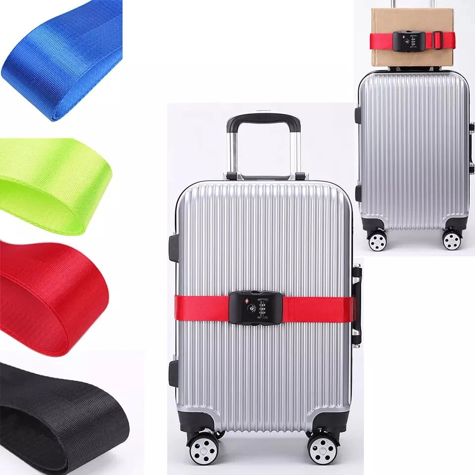 Custom Logo Travel Suitcase Belt PP Webbing Sublimation Luggage Strap