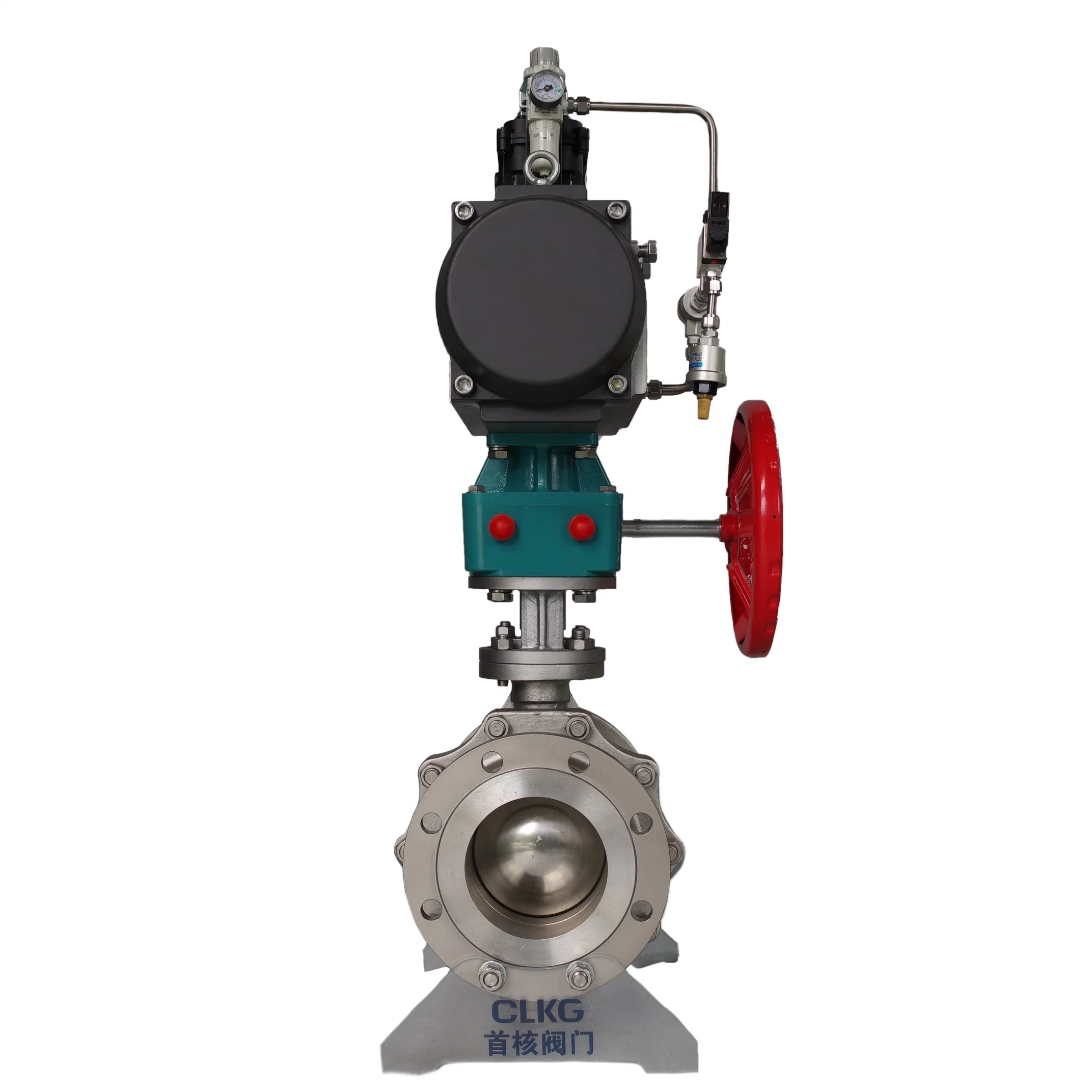 Durable Pneumatic O-Type Seated Ball Valve Stainless Steel Control Valves