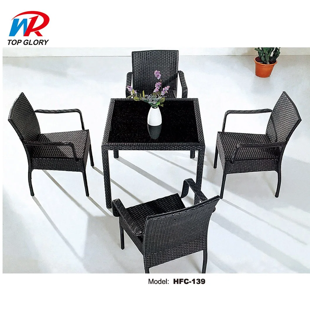 Chinese Modern Leisure Outdoor Garden Patio Restaurant Home Living Room Table Wicker Rattan Sofa Aluminum Metal Interior Living Room Bar Dining Furniture