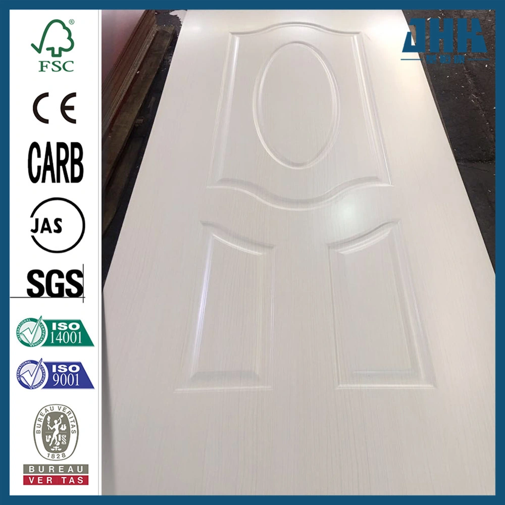 Jhk cuarto de baño madera decorativa gabinete de MDF Puerta de melamina blanca