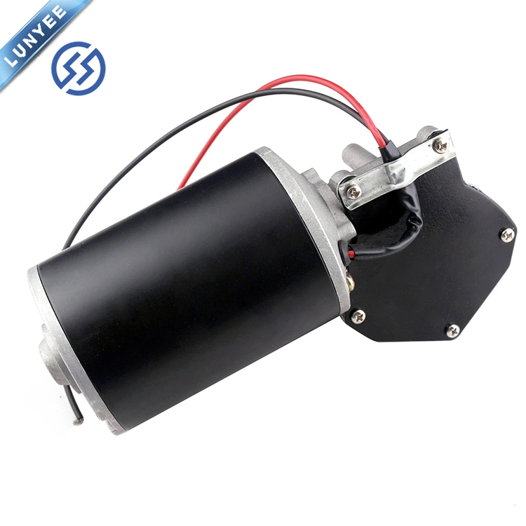 24Vdc 30rpm/50rpm/100rpm reductor de engranaje sinfín derecho o izquierdo de par alto Motor