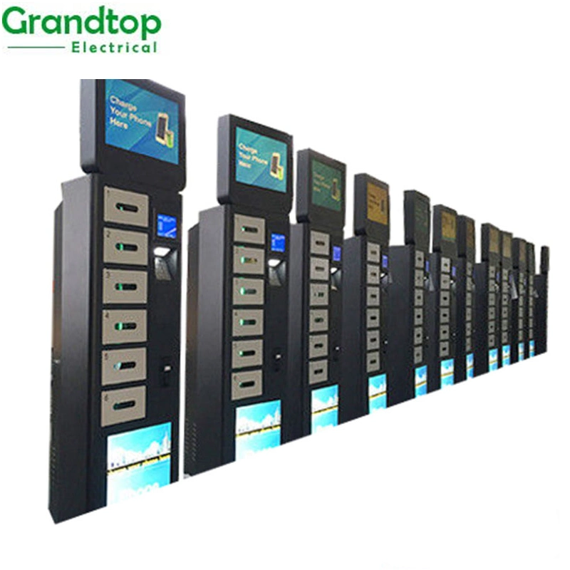 Touch Screen Coin Operated Public Cell Phone Charging Station Kiosk/Mobile Phone Charger Kiosk Station/Phone Charging Locker