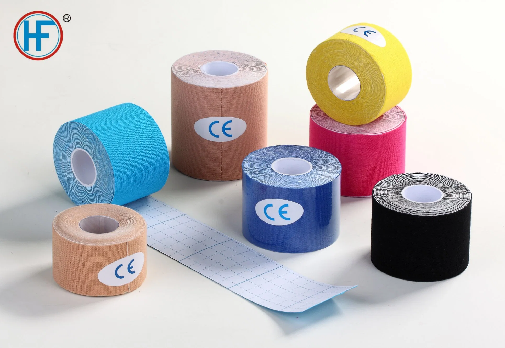 Quick Delivery OEM Accepted Medical Waterproof Cotton Elastic Athletic Sports Tape Wholesale Muscle Cure Kinesiology Tape