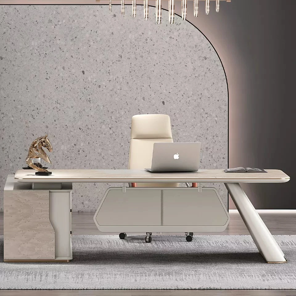 Table de menuiserie de luxe Meuble commercial en bois exécutif Bureau en bois Bureau de meubles de bureau Schreibtisch