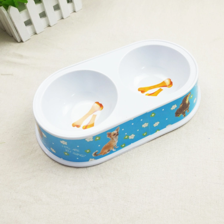 Customized Durable Double Use Plastic Smart Feeder Pet Dog Food Containers Pet Cooling Bowl