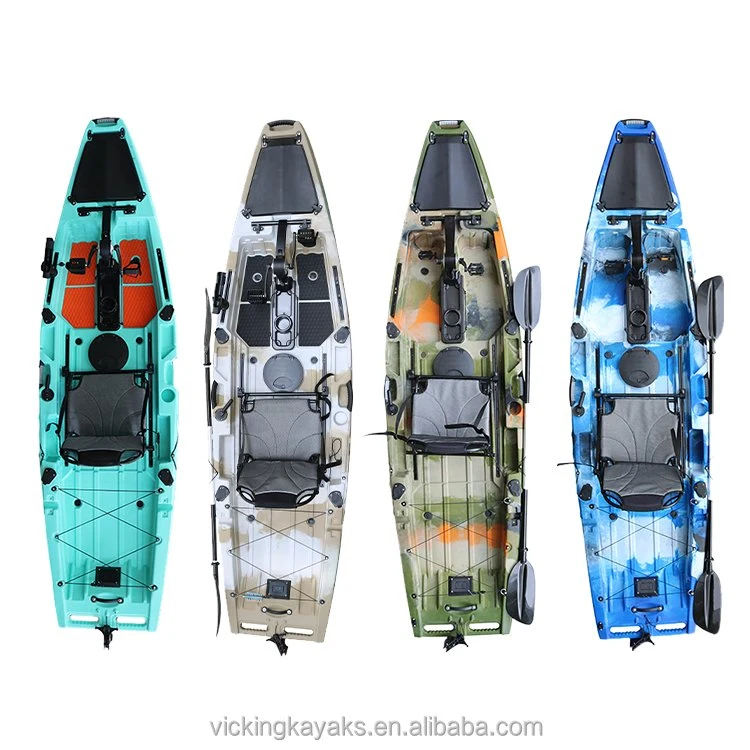 Nuevo kayak de pesca con pedal y propulsor de 11 pies de alta calidad y estable con diseño de moda en venta