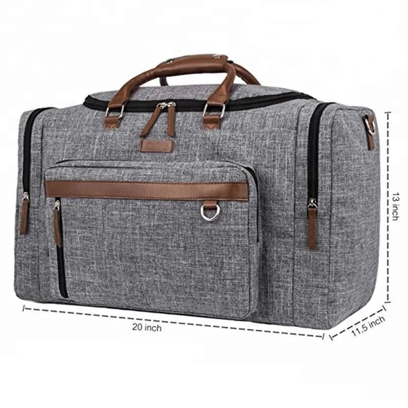 ISO BSCI Lvmh Custom Recycled Polyester Waterproof Duffle Luggage Gym Travel Bag