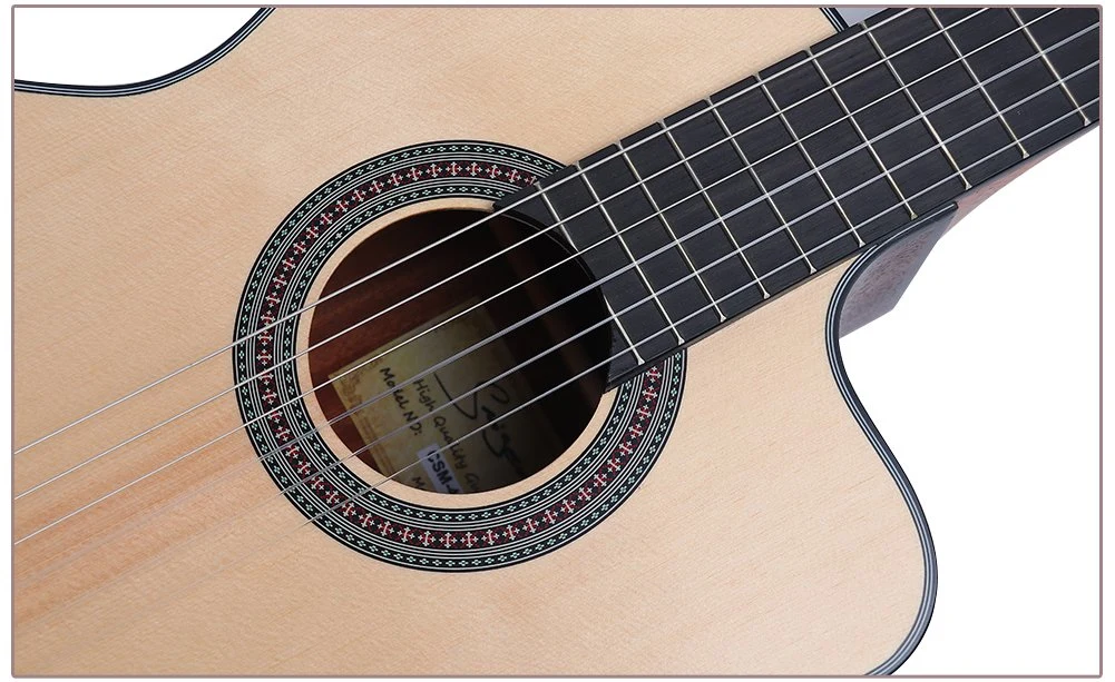 Wholesale/Supplier Smiger Low Price Nylon String Cutaway Matt Finish 39 Inch Classical Guitar