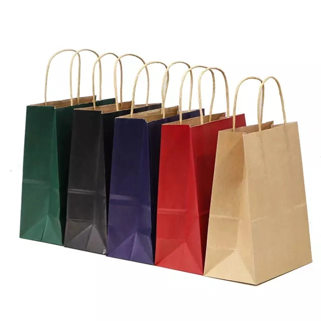 Wholesale/Supplier Custom Packaging Paper Bag Craft Brown Kraft Paper Shopping Bag