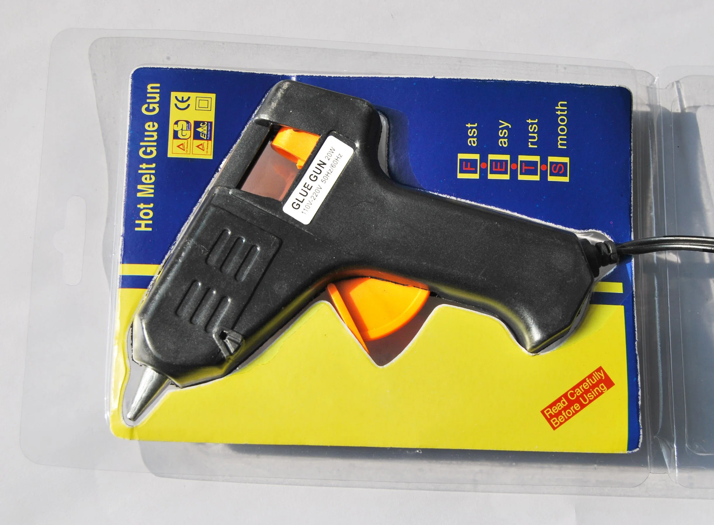 Black Electric Hot Melt Glue Gun 20W for Bonding