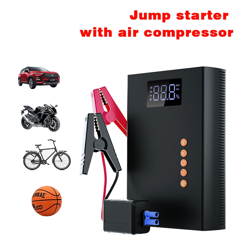 Good Quality 4 in 1 Multifunction Smart Vehicle Jump Starter Tire Inflator