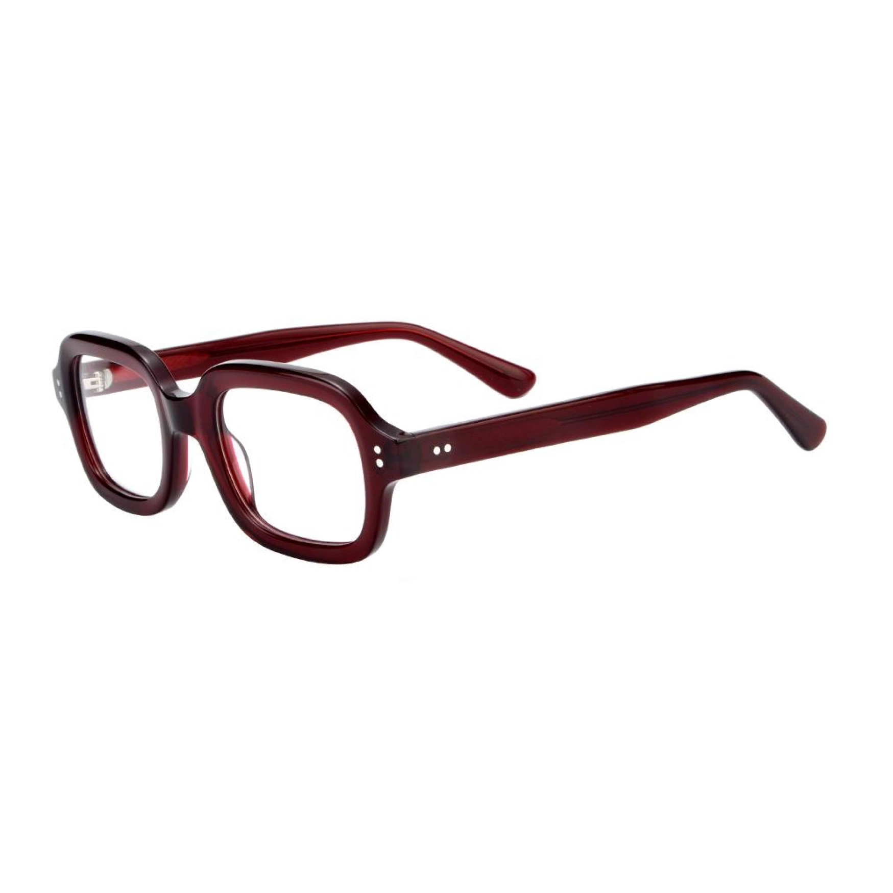 Hot Selling Acetate Rectangle Heavy Thick Eyewear Myopic Shiny Optical Frames