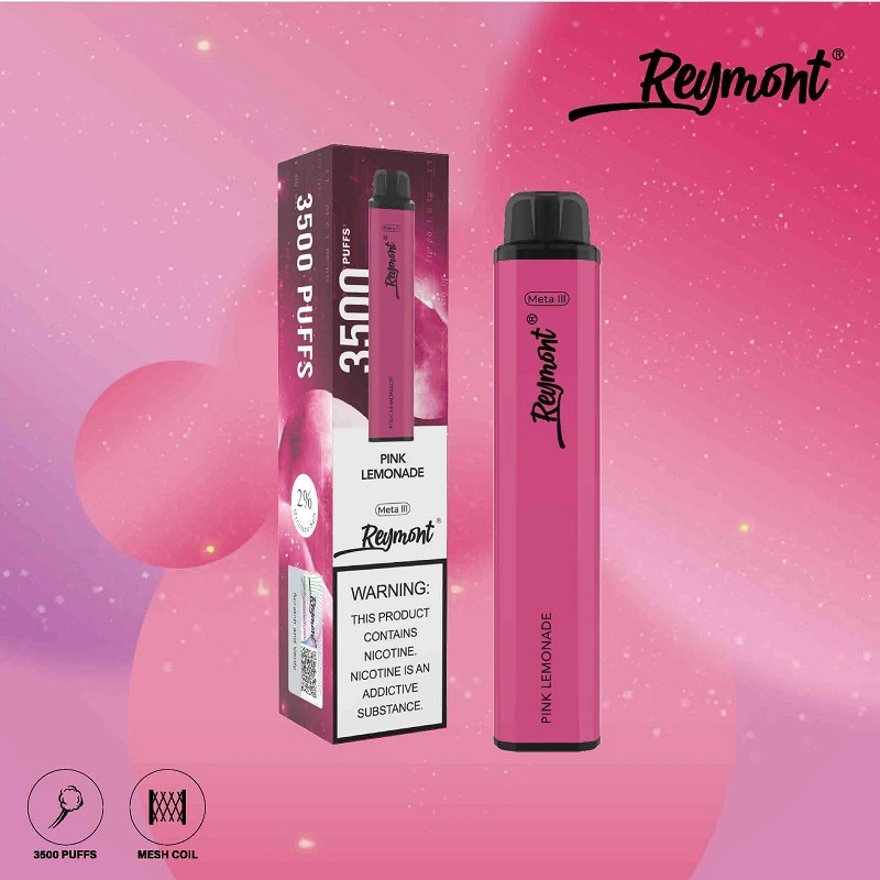 Dispositivos de cápsula enchidos com Ecig Reymont 3500Puffs descartáveis de qualidade superior com Tubo de cobertura para Pod pré-cheio de 12 ml