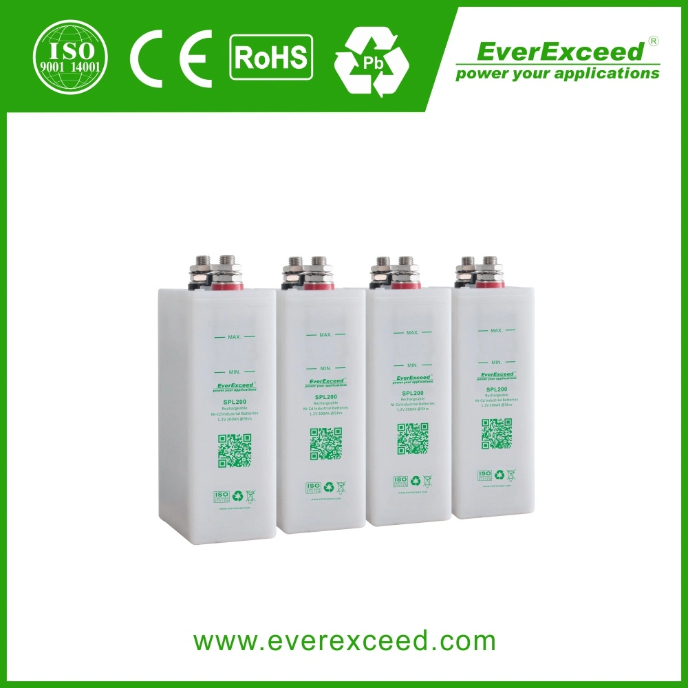 Everexceed SPL gama de placas de bolso Railway/arranque do motor/UPS/Locomotor/ Bateria de bateria de NiCd de 1,2V70ah
