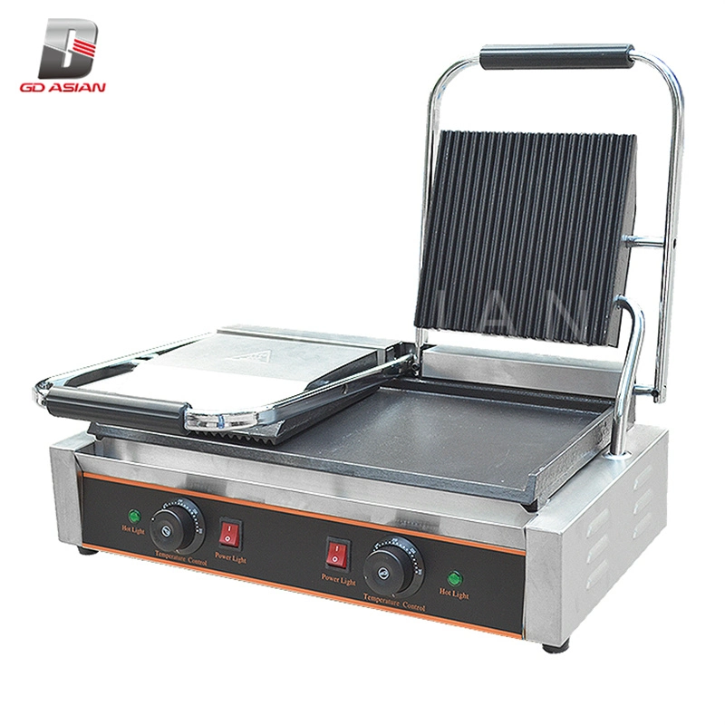 Commercial Countertop Double Plate Electric Contact Grill