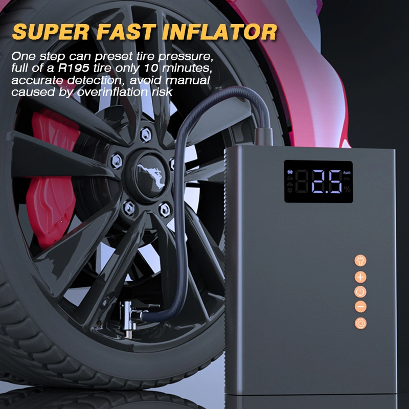 New Hot 10000mAh Portable Vehicle Auto Air Compressor Battery Jump Starter