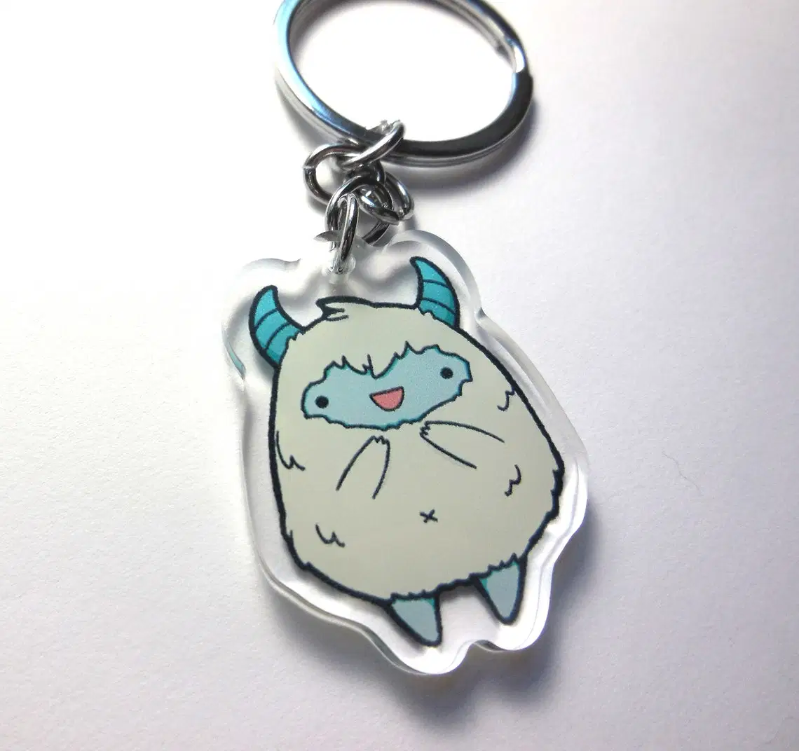 Customizable Acrylic Cute Animal Charm Customized Car Keychain Souvenir Custom Gift