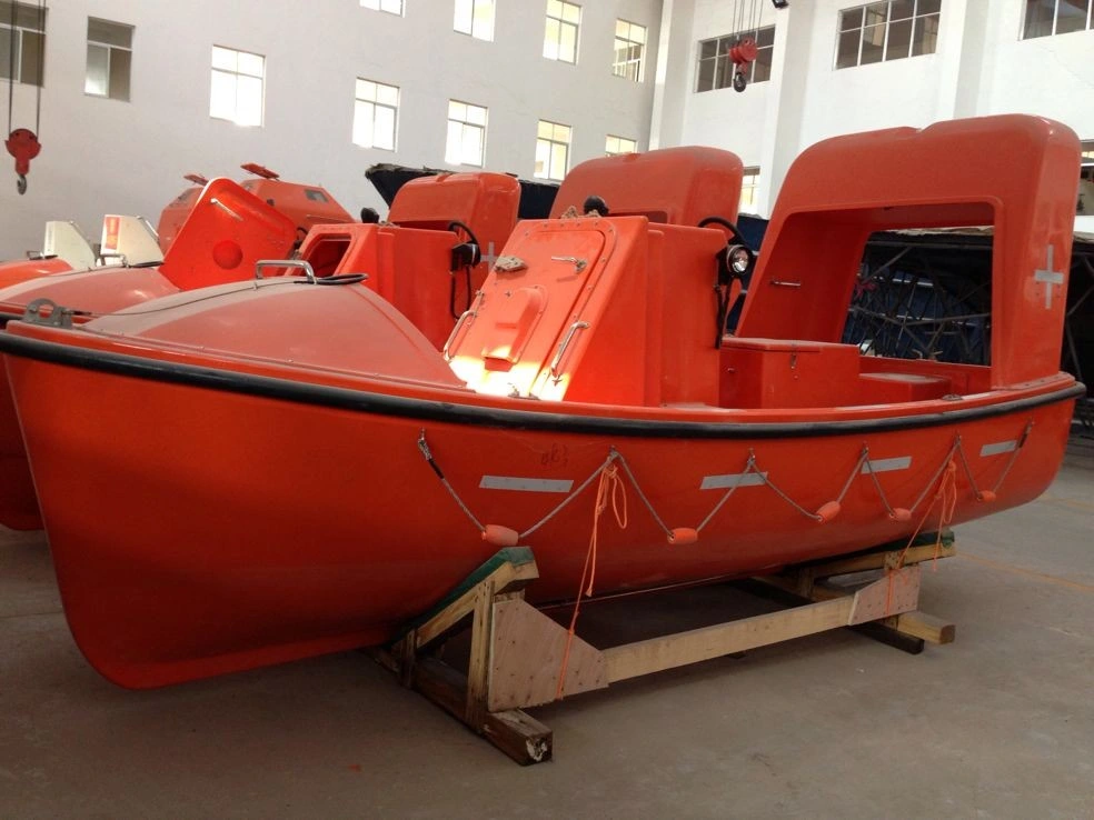 Marina Fibreglass Certificado CCS 4,5m 6p Fast Rescue Boat Con motor interior y consola de dirección