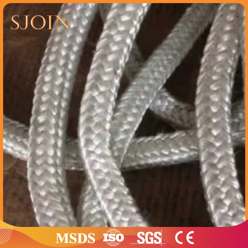 5mm 8mm 10mm 20mm 25mm 30mm Thermal Insulation Fireproof Fireplace Round Square Insulation Material Woven Sealing Rope Glass Fiber Rope Refractory Rope