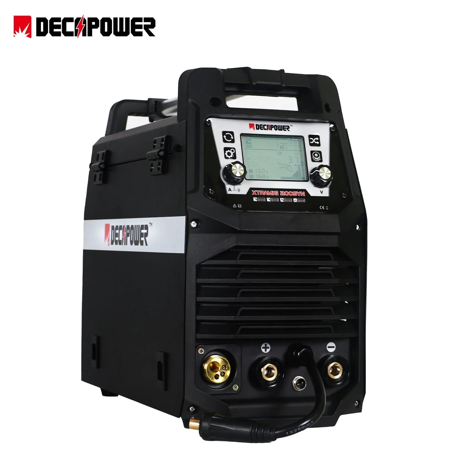 Decapower 110V/220V MIG/MMA/TIG /No Gas /Gas IGBT Inverter Welding Machine 200A (XTRAMIG-200 BV)