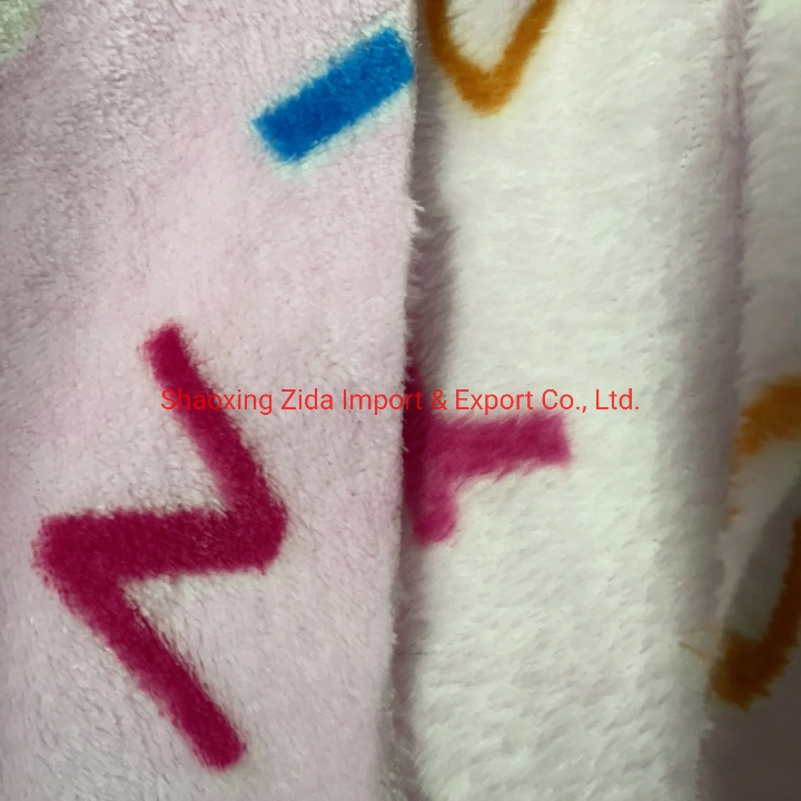 100% Polyester Double Side Flannel Printing Fabric