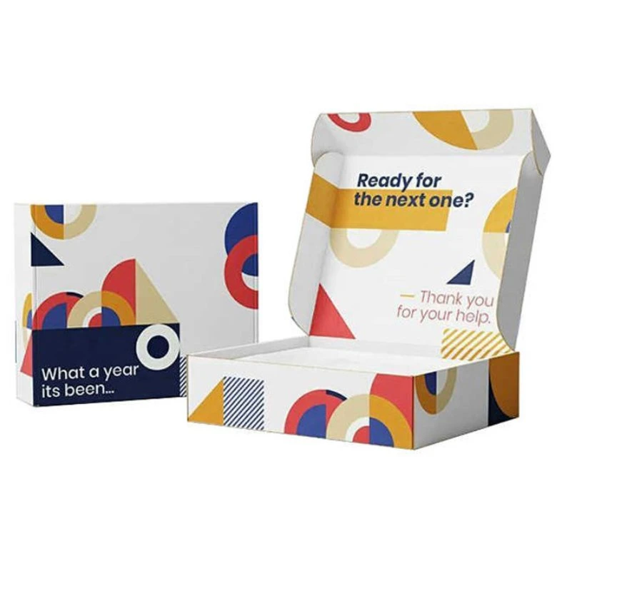 Logotipo personalizado regalo de cartón ondulado de color Mostrar sombrero cosmética envasado de productos electrónicos de embalaje caja de envío por correo postal