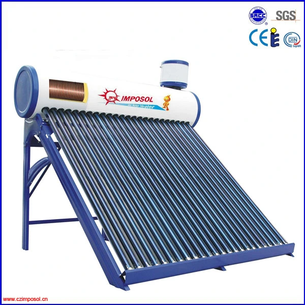 Compact Pressurized Solar Water Heater with Copper Coil