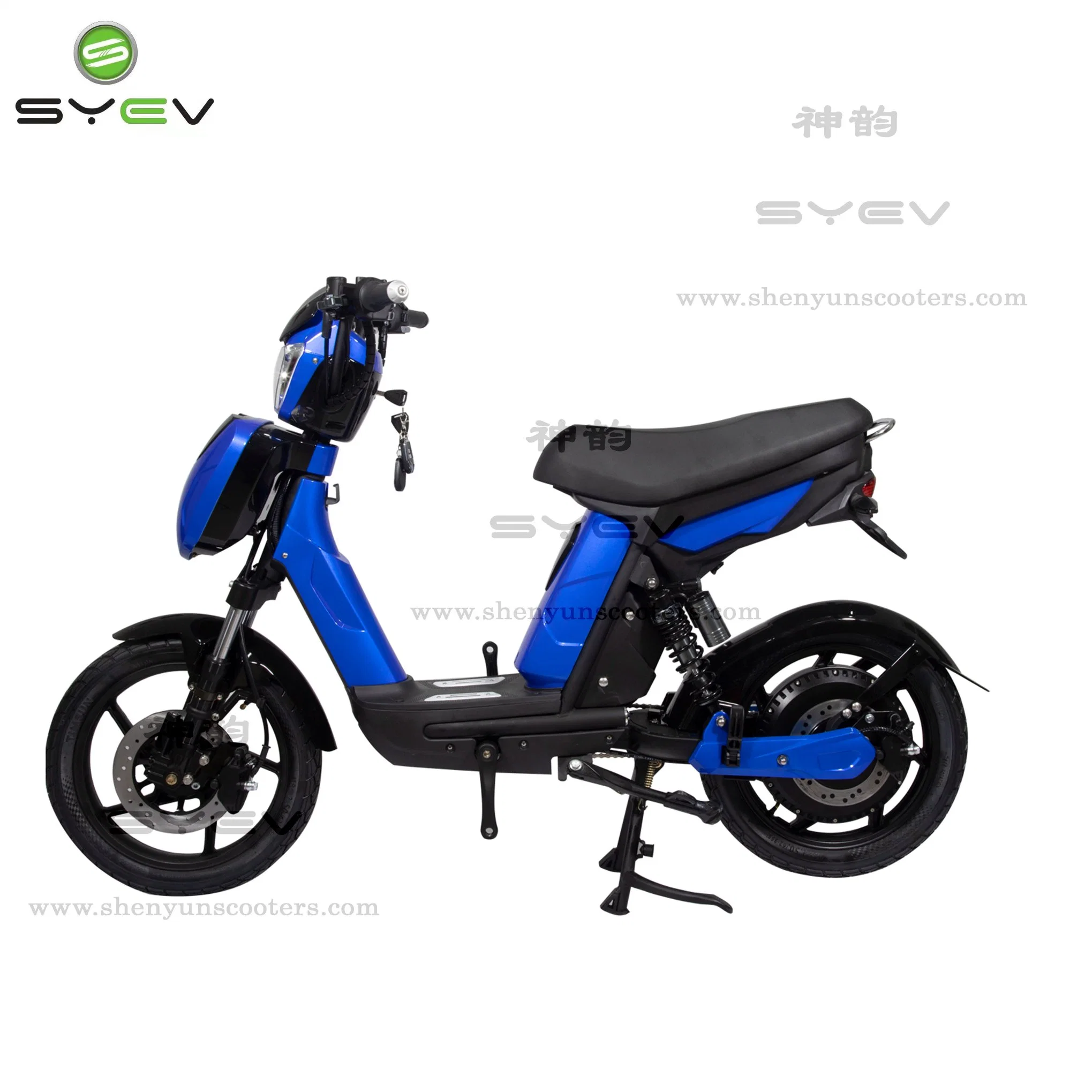 Motocicleta eléctrica CEE E-scooter de 800W de motor sin escobillas para adultos con batería de portátil de Wuxi Shenyun