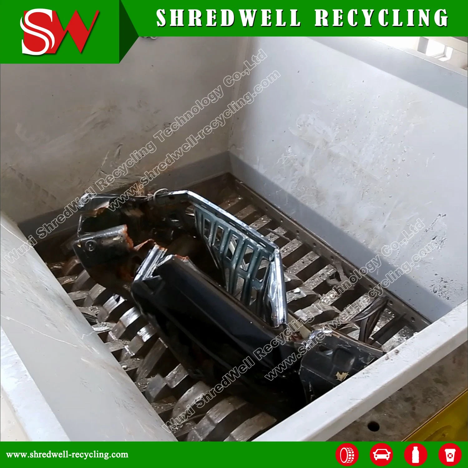 Scrap Cast Iron Crusher Shredder Machinery Waste Car Shredder Used Metal Crusher Recycling Machine