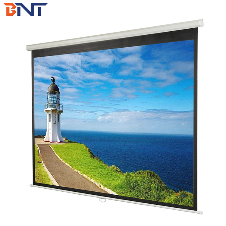 Home Theater 120 Inch Manual Pull Down Projection Screen