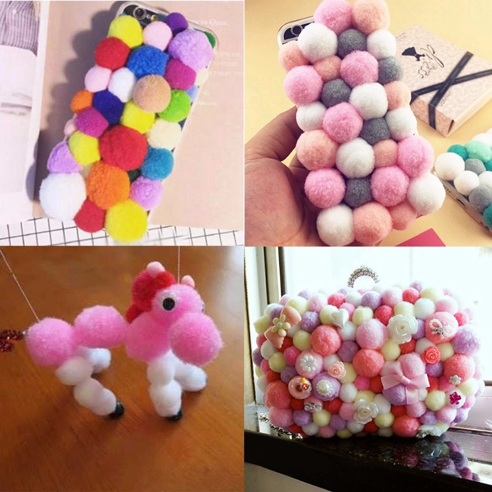 Factory Supply DIY Crafts Pipe Cleaners and Pompoms Suits Toys for Kids or Wedding Party Decoration